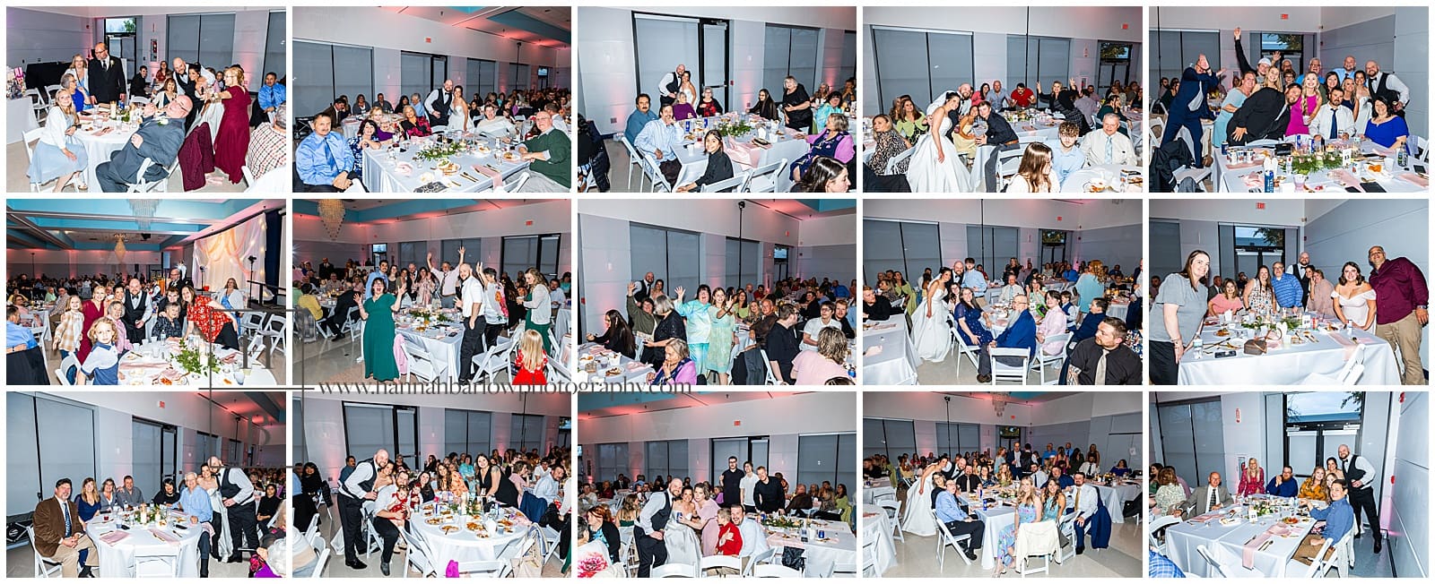 Table photos of wedding guests