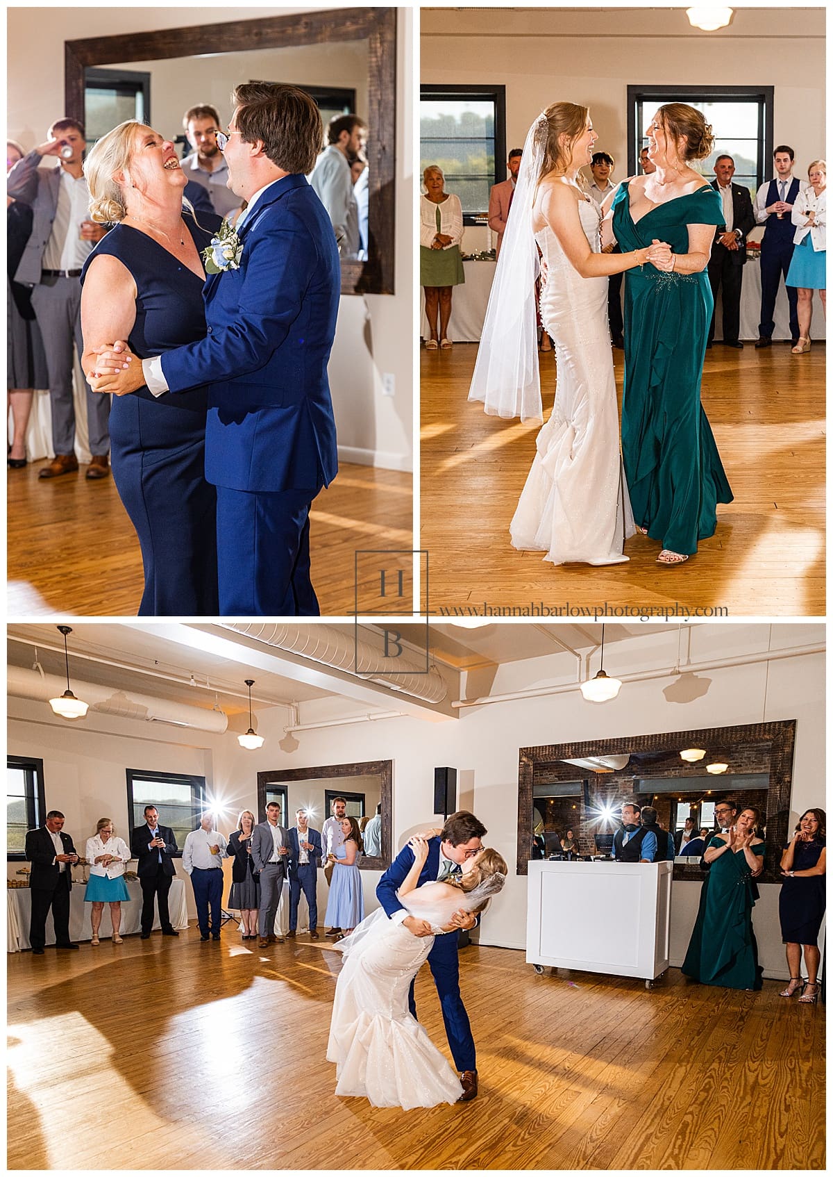 parent and couple first dance