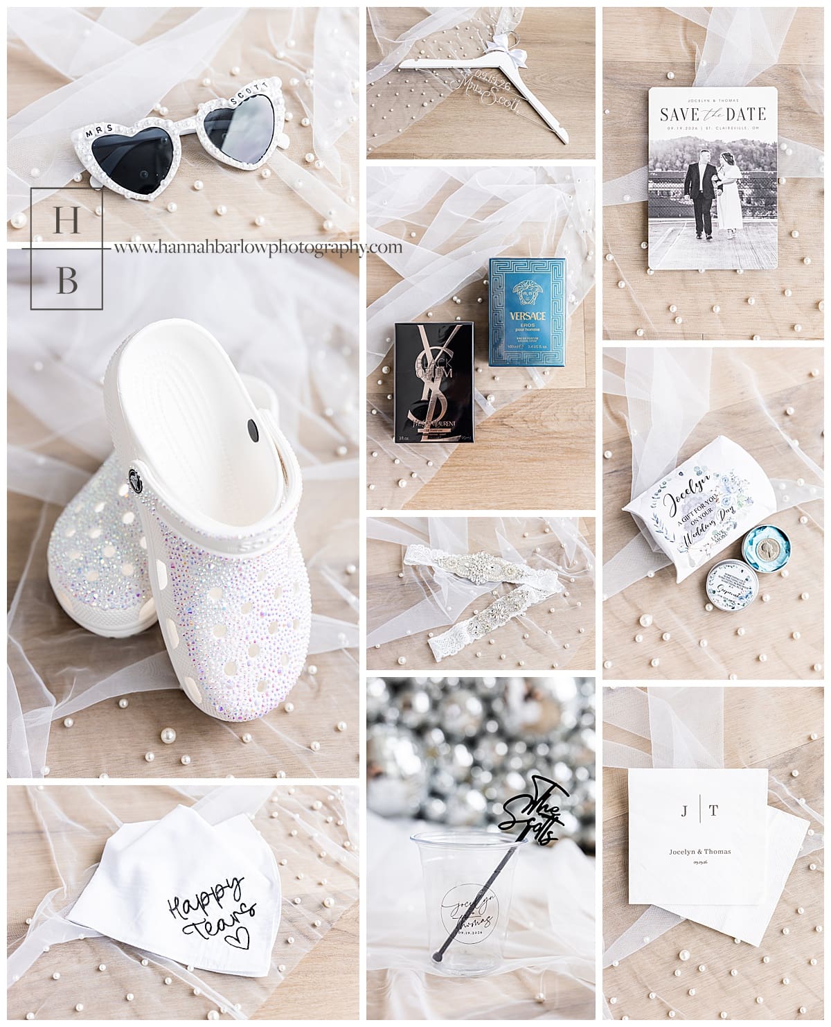 black and white sparkly wedding bridal details