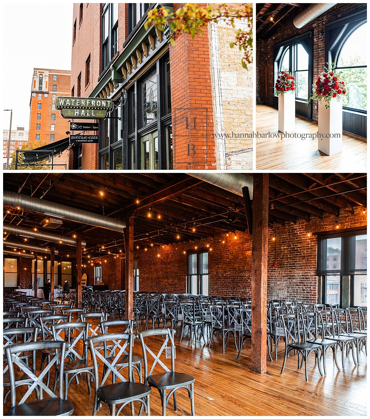 waterfront hall wedding details indoor ceremony