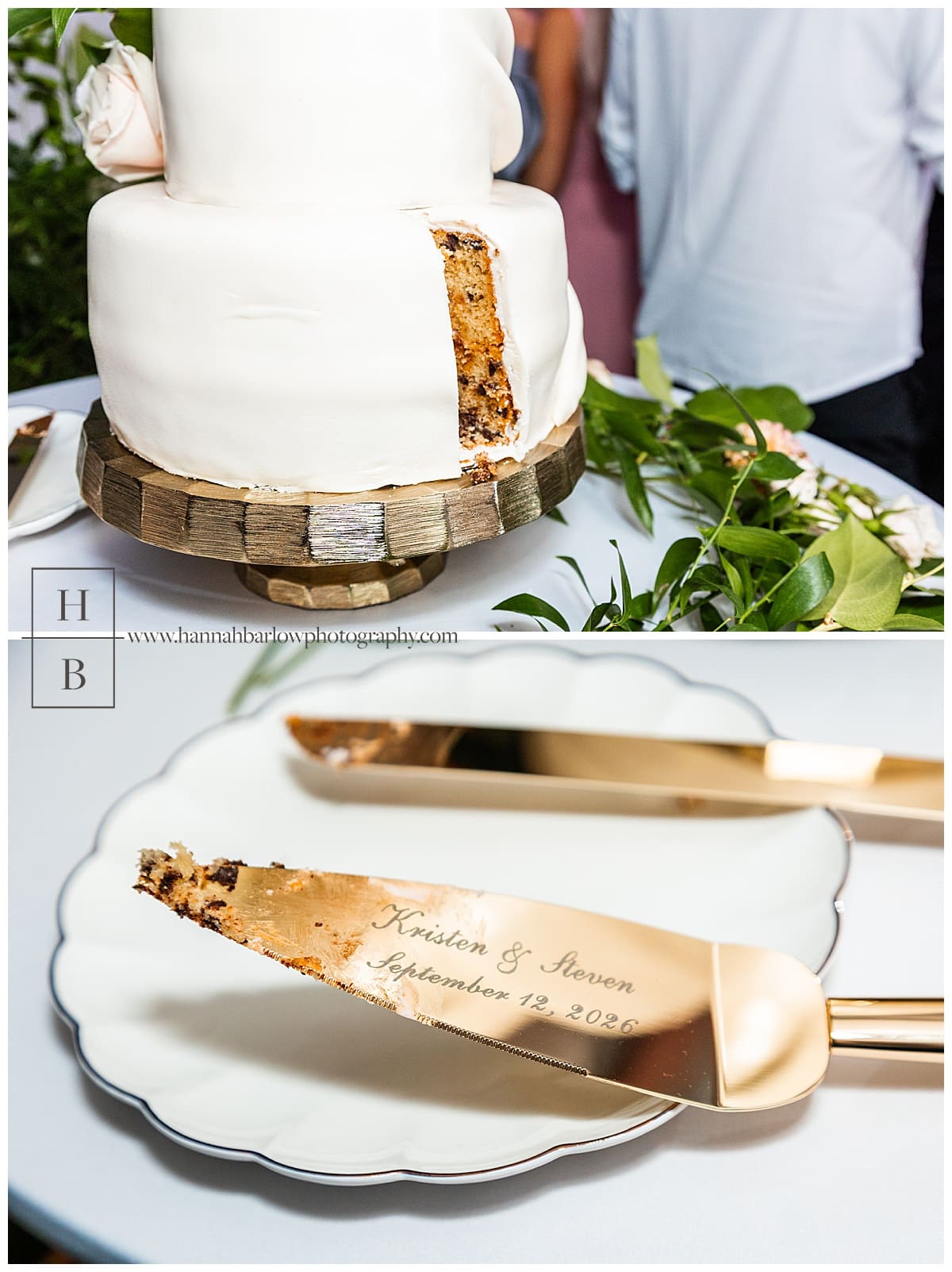 cake is cut