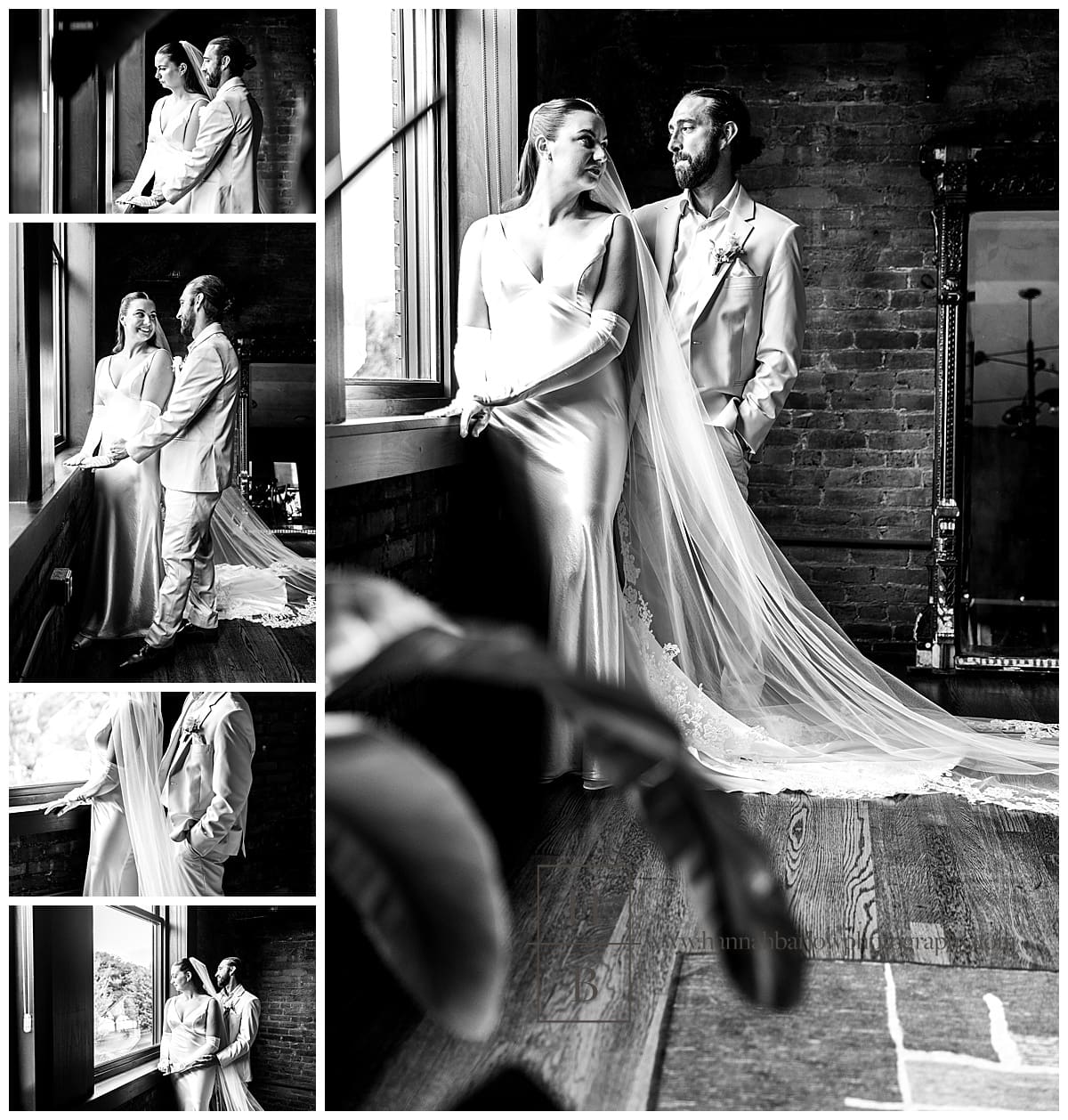 black and white wedding couple photos