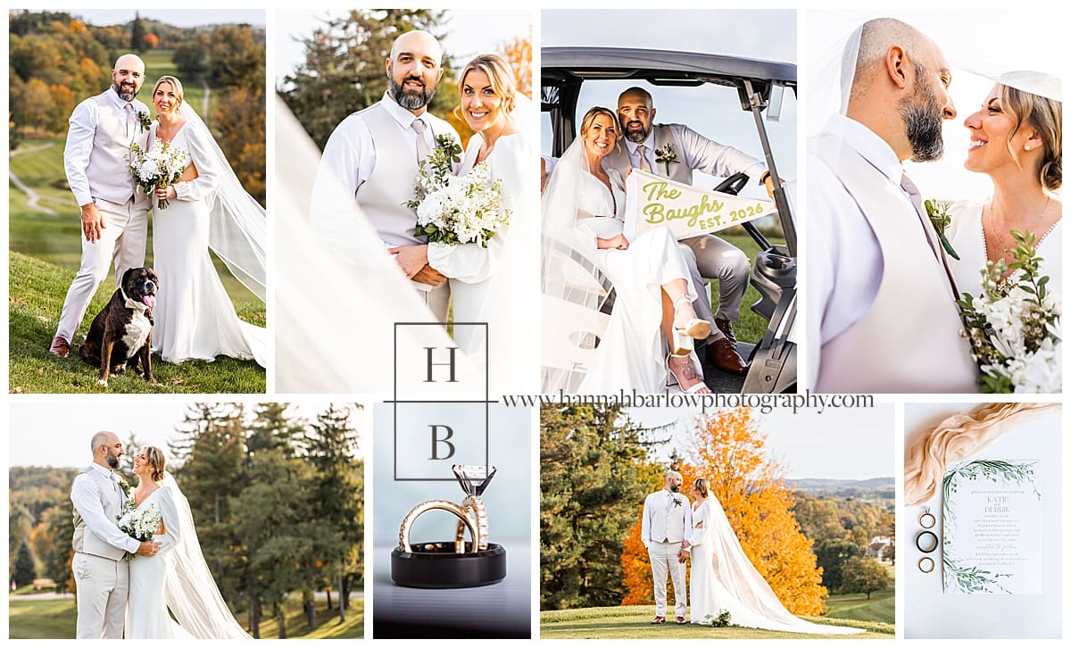 collage of Belmont county country club wedding