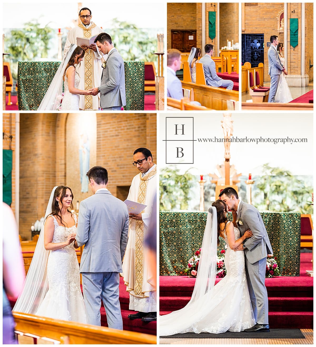 Catholic wedding ceremony photos